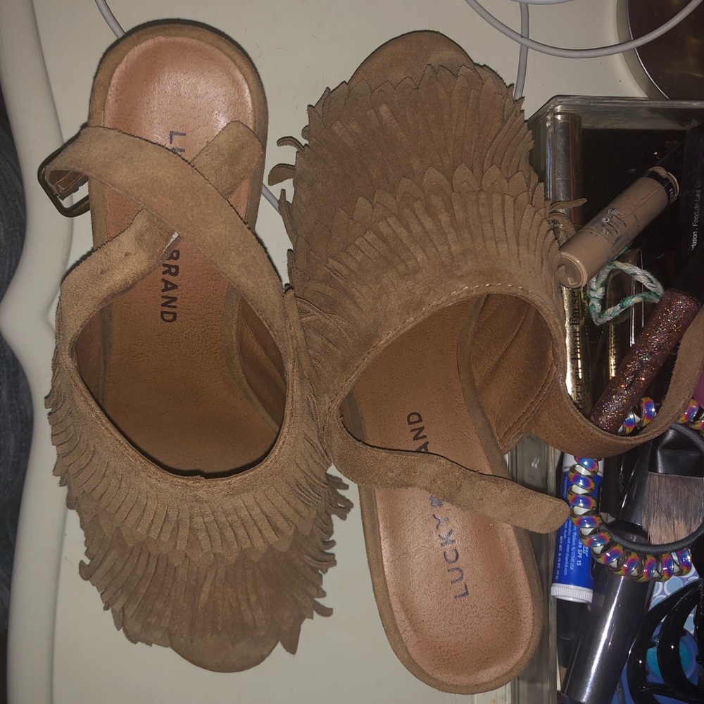 Lucky Brand Fringe Wedges